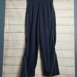 Nike Basketball Navy Blue Elastic Drawstring‎ Pull on Pants Mens Small